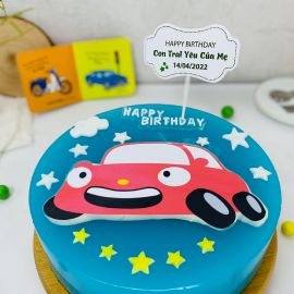 BÁNH SINH NHẬT RAU CÂU 2D XE ÔTÔ TÍ HON CHO BÉ TRAI - GELLI – G1118019