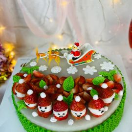 BÁNH SINH NHẬT RAU CÂU TRÁI CÂY CHO GIÁNG SINH - GELLI – G1119001