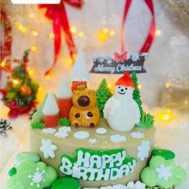 BÁNH SINH NHẬT RAU CÂU CAPYBARA & NGƯỜI TUYẾT - GELLI – G1124003