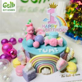 Bánh sinh nhật rau câu cầu vồng tuổi thơ - Gelli - G1125005