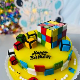 BÁNH SINH NHẬT RAU CÂU CHO BÉ HÌNH RUBIK - G0423020