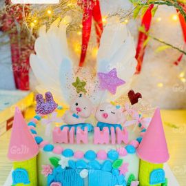 Bánh sinh nhật rau câu 4D Bé Heo Thiên Thần - Gelli - G1224007