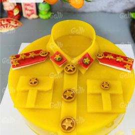 Bánh Sinh Nhật Rau Câu 2D Áo Cảnh Sát  - GELLI - G0125004