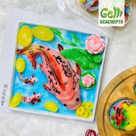 Set Rau Câu Cá Chép Phúc Tụ Cát Tường Cúng Ông Táo - Gelli - GCACHEP10 