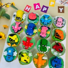 SET RAU CÂU CUPCAKE OTO MÁY BAY - GELLI - GCC09