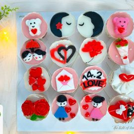 SET RAU CÂU CUPCAKE VALENTINE - GELLI - GCC10