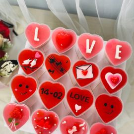 SET RAU CÂU CUPCAKE VALENTINE - GELLI - GCC11