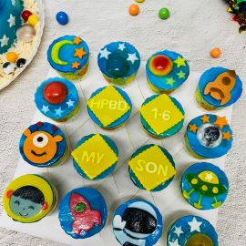 SET RAU CÂU CUPCAKE VŨ TRỤ - GELLI - GCC20