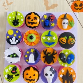 SET RAU CÂU CUPCAKE ĐÊM HALLOWEEN - GELLI - GCC21