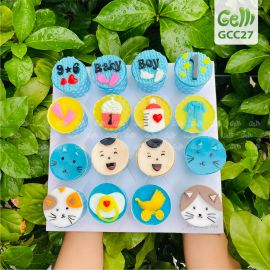SET RAU CÂU CUPCAKE MÈO CON - GELLI - GCC27