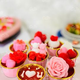 SET RAU CÂU CUPCAKE VALENTINE - GELLI - GCC33