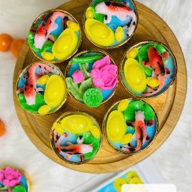 Bánh Rau Câu Cupcake Cá Chép Cúng Ông Táo - Gelli -  GCC42