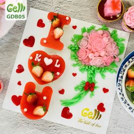 BÁNH SINH NHẬT RAU CÂU 4D - I LOVE YOU NGÀY VALENTINE - GELLI – GDB05