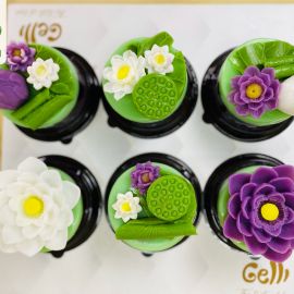 BÁNH RAU CÂU MINI HOA SEN - GELLI - GSET4D01