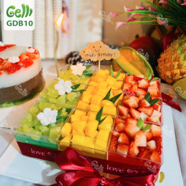 SET 9 HỘP MICA VUÔNG - RAU CÂU TRÁI CÂY TƯƠI FLANCHEESE - GELLI – GDB10
