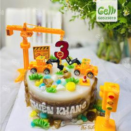 Bánh Sinh Nhật Rau Câu Công Trình Xây Dựng - Gelli - G0525019