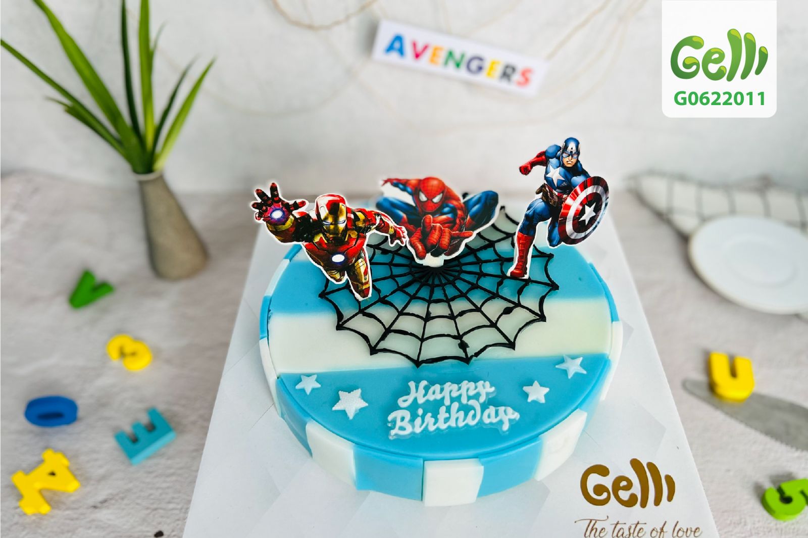 Bánh gato sinh nhật siêu nhân người nhện Spider man 4239 - Bánh sinh nhật,  kỷ niệm