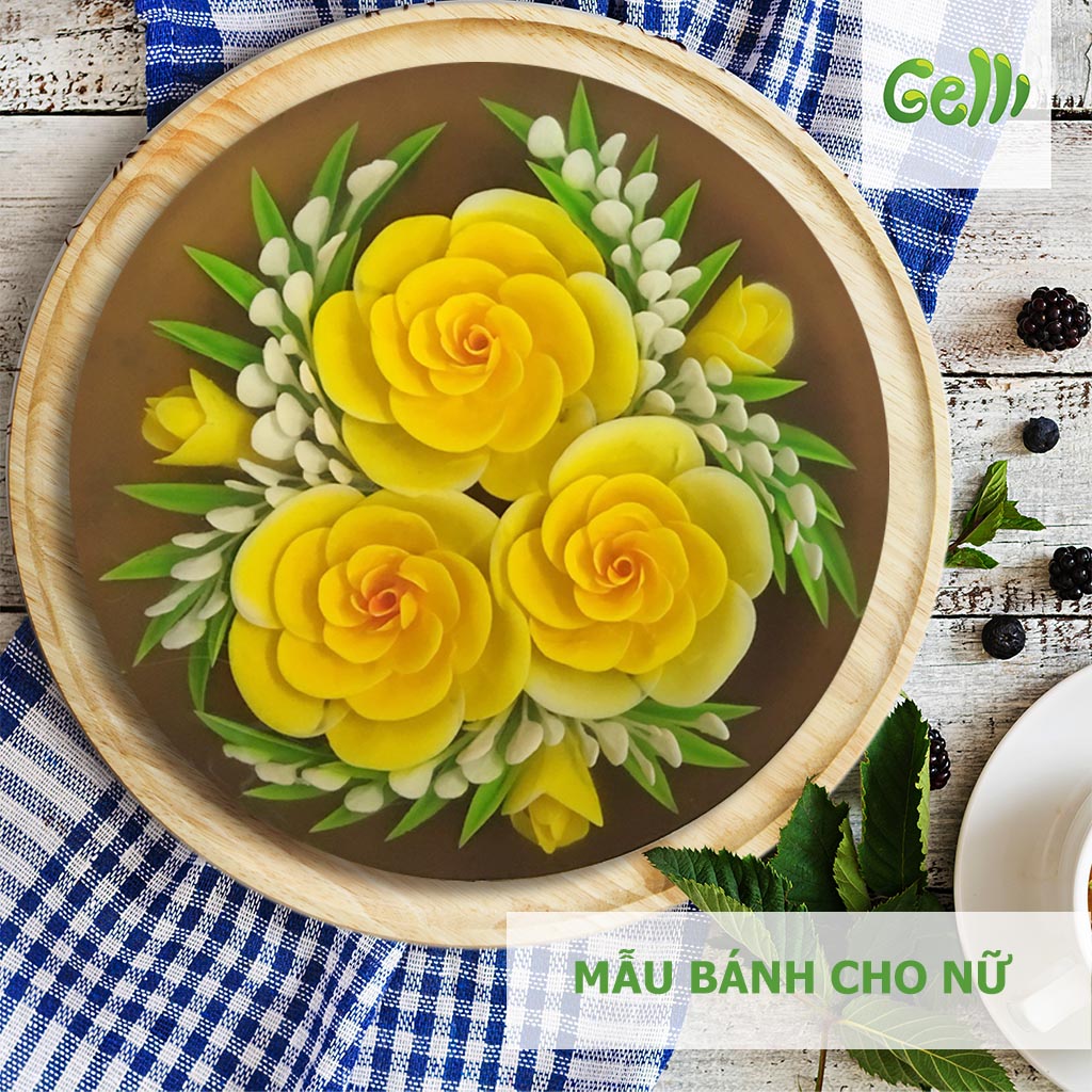 Bánh sinh nhật rau câu cho nữ