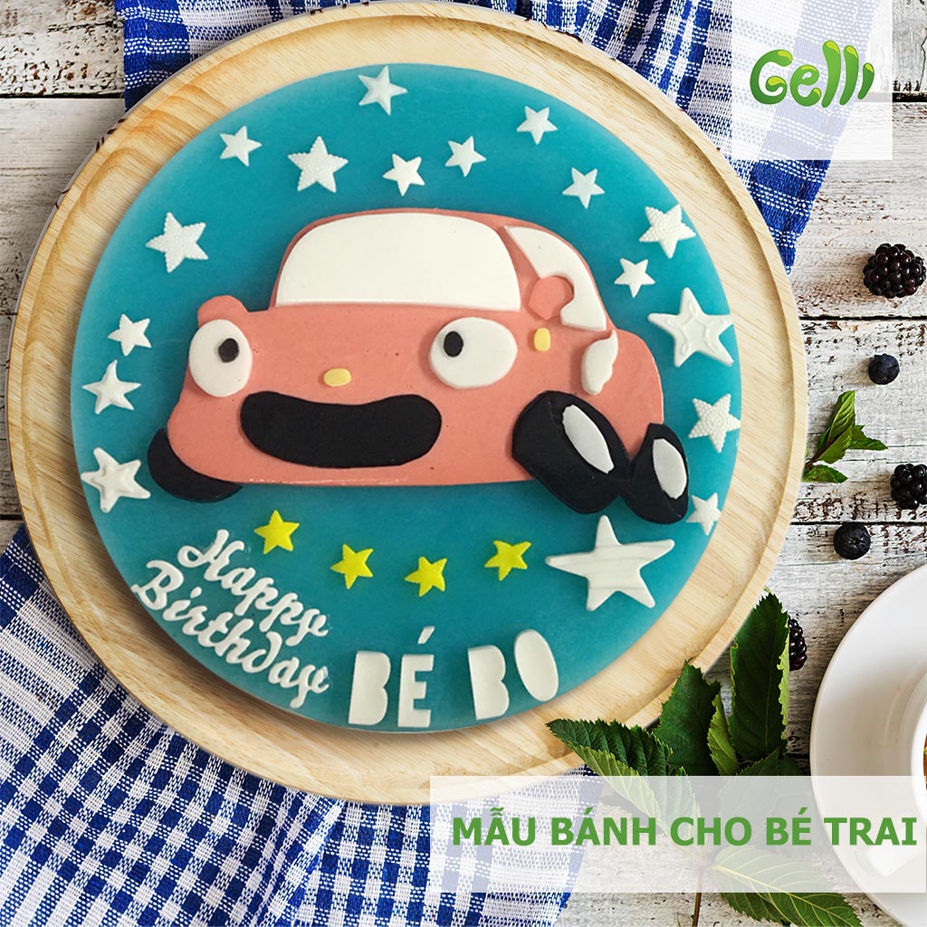 Bánh sinh nhật rau câu cho bé trai