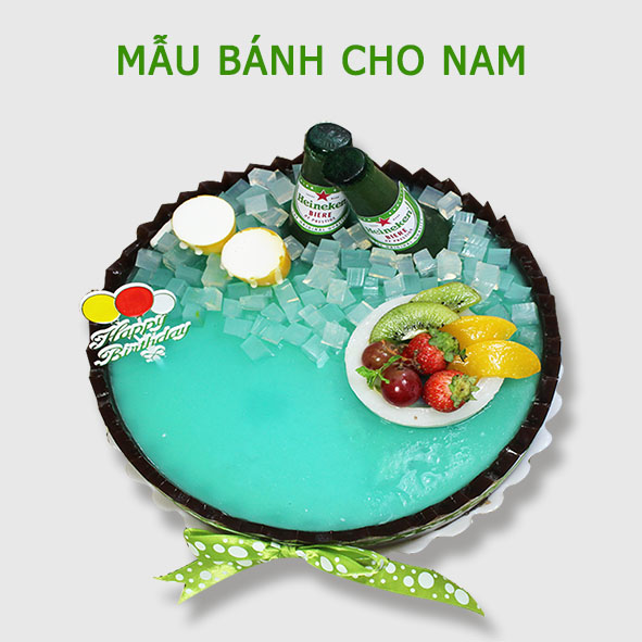 Bánh sinh nhật rau câu cho nam