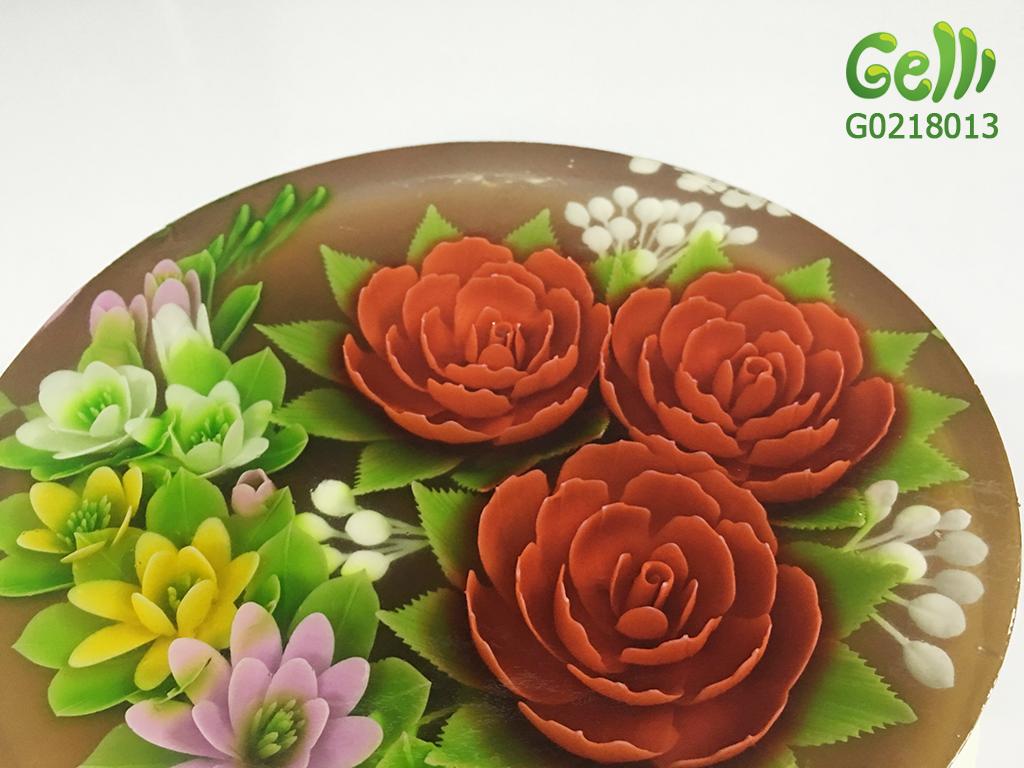 Bánh Sinh Nhật Rau Câu Hoa Hồng Đỏ
