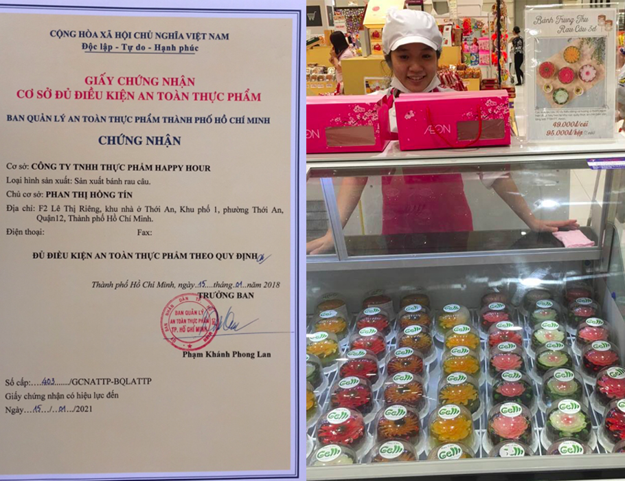 Bánh sinh nhật rau câu an toàn VSTP